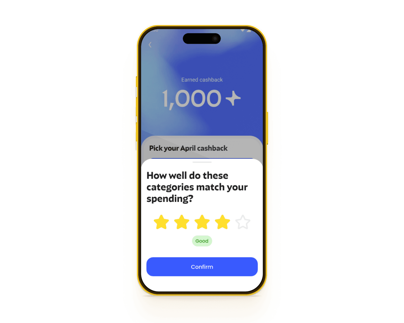 Cashback feedback