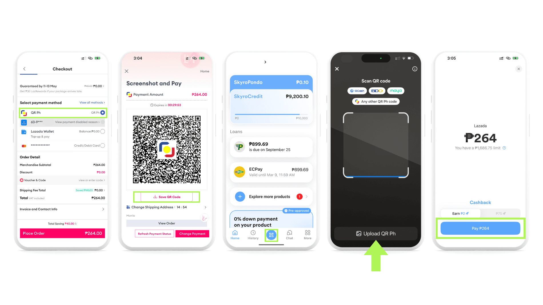 Paying online with QR Ph