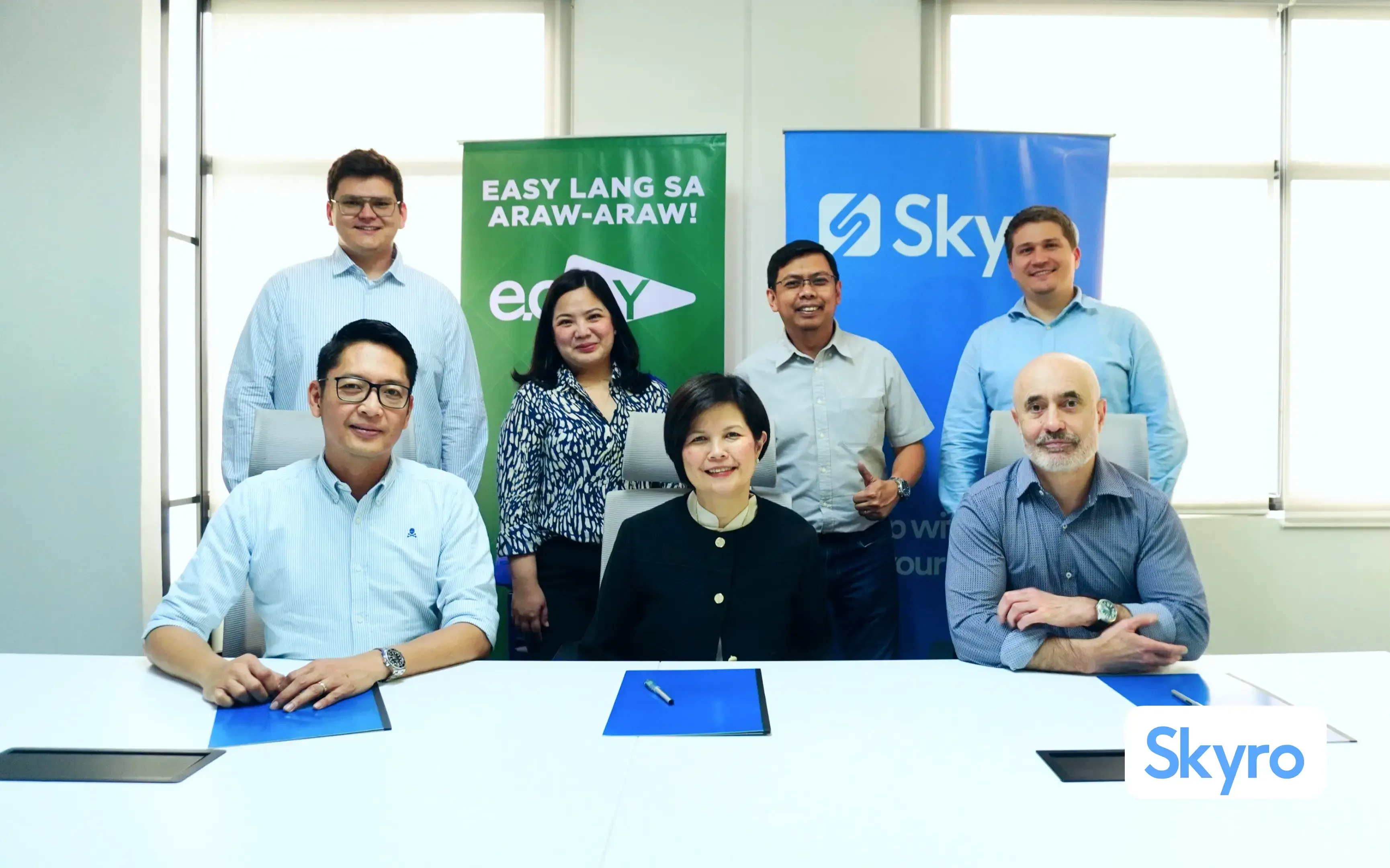 Skyro and ECPay team during MOA Signing