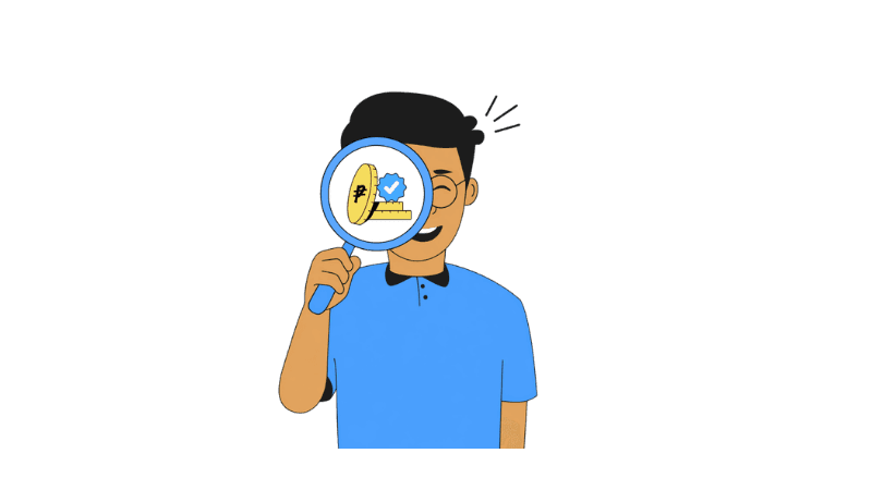 Boss Sky with a magnifying glass