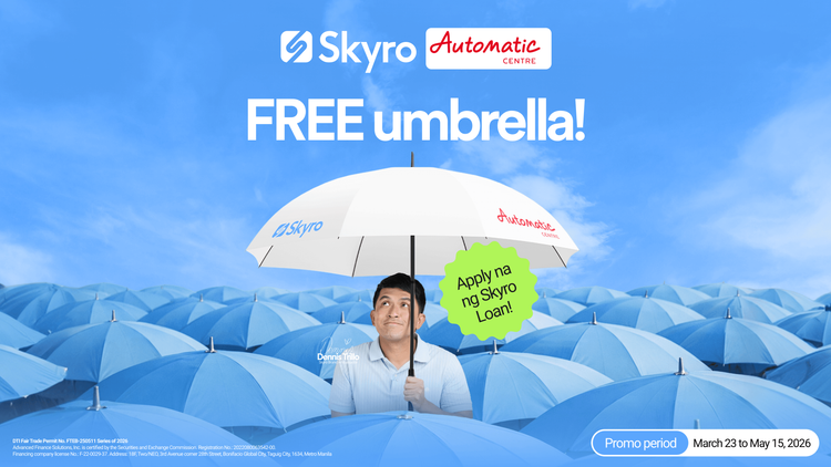 Automatic Centre Free Gift Promo with a Skyro loan