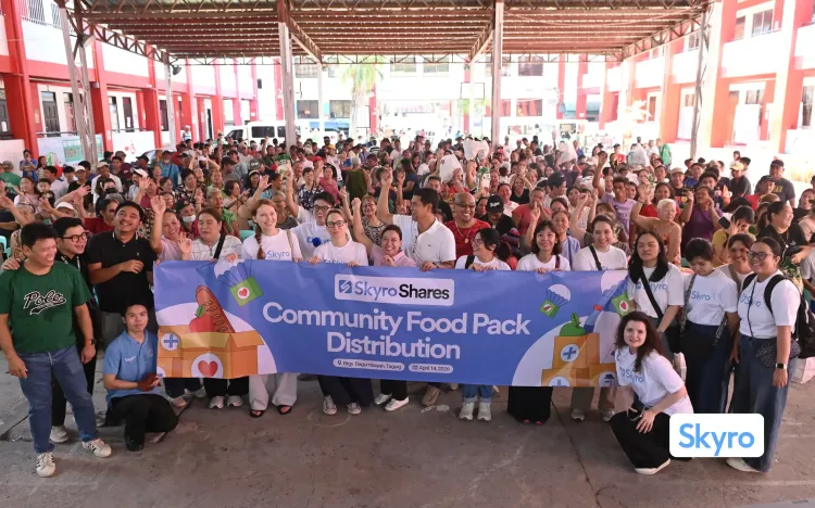 Skyro brings bayanihan to life for 500 families in Taguig